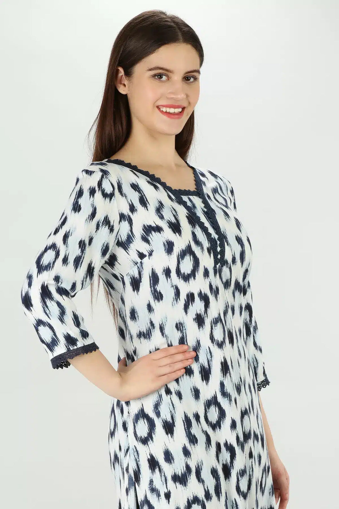 Indigo printed Kurti