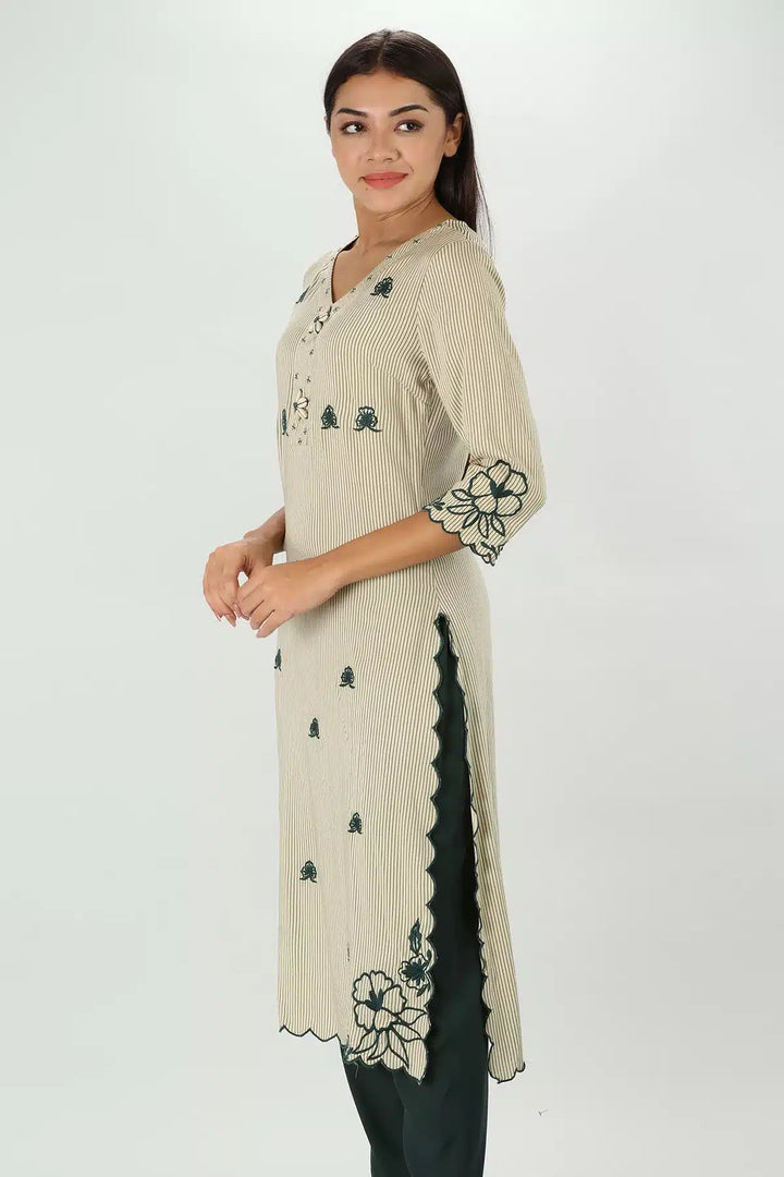 Rayon Fusion Kurti