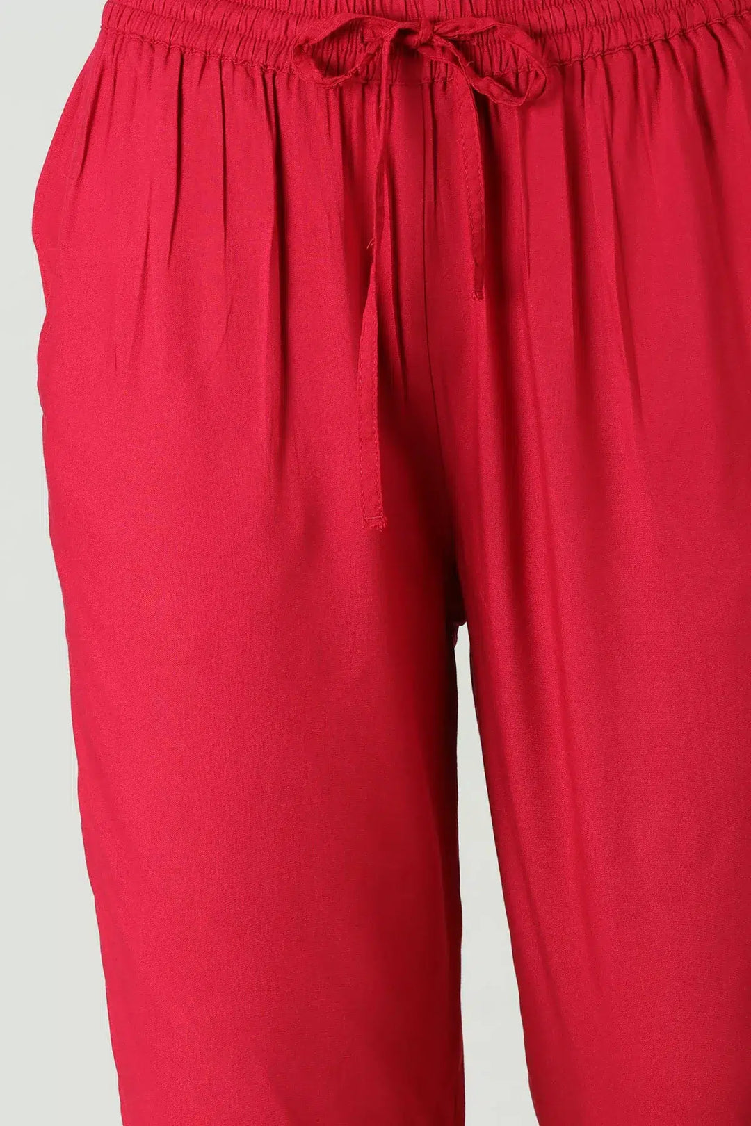 Red Rayon Palazzo