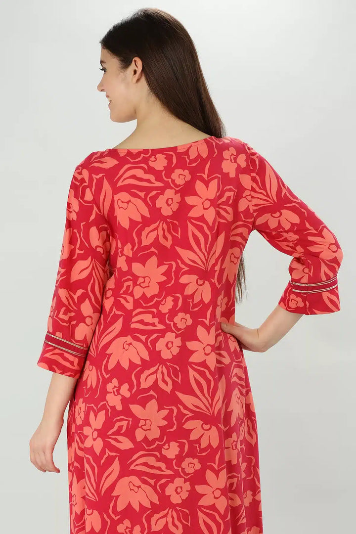 Pink rayon Kurti