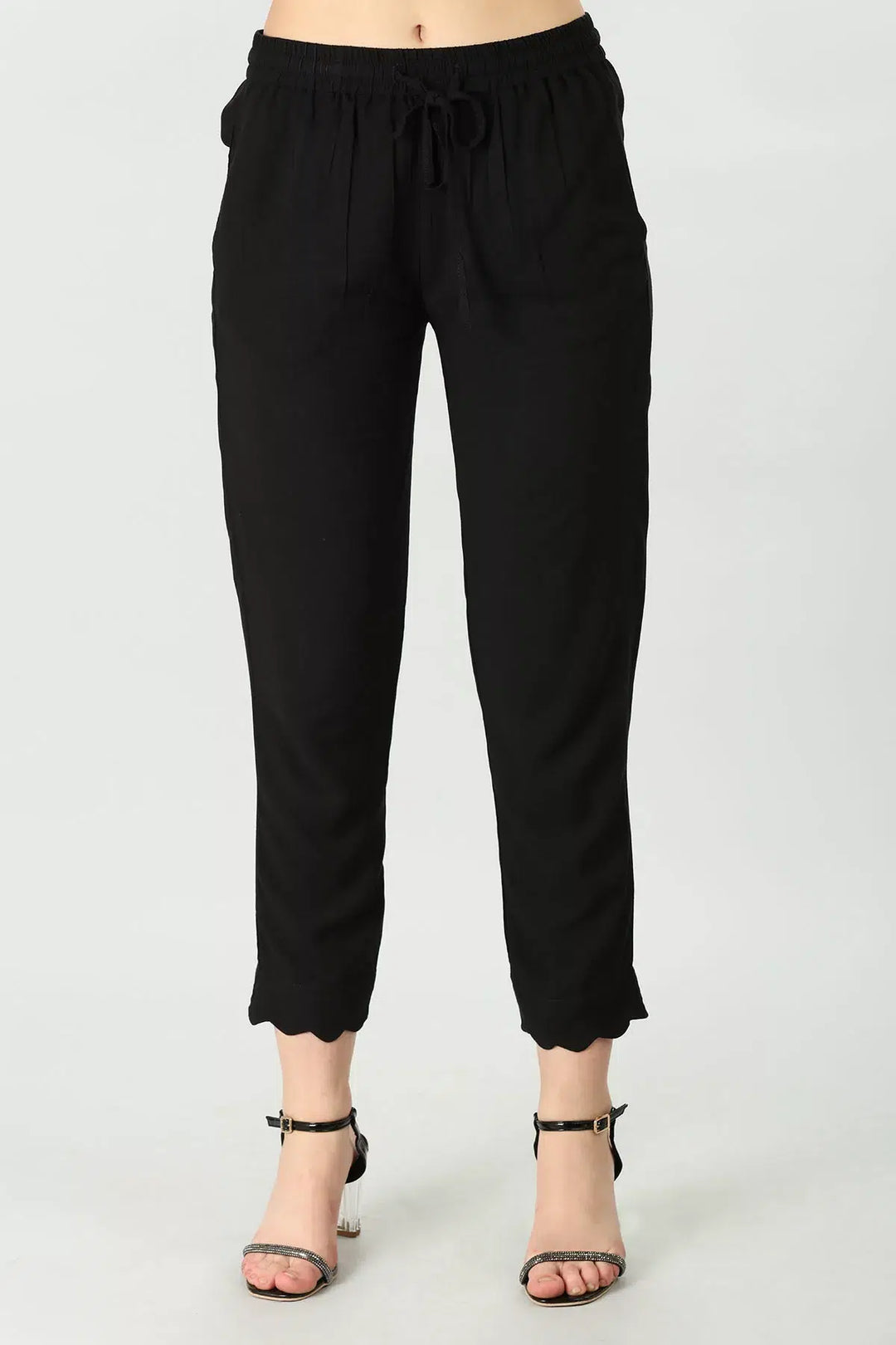 Black rayon Palazzo