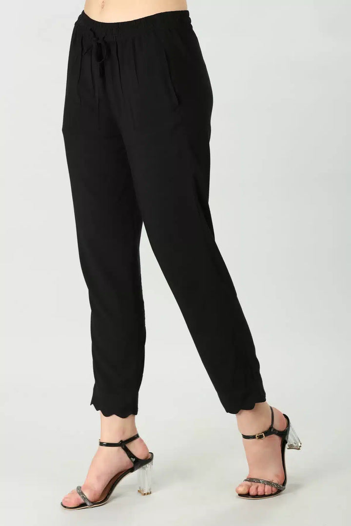 Black rayon Palazzo