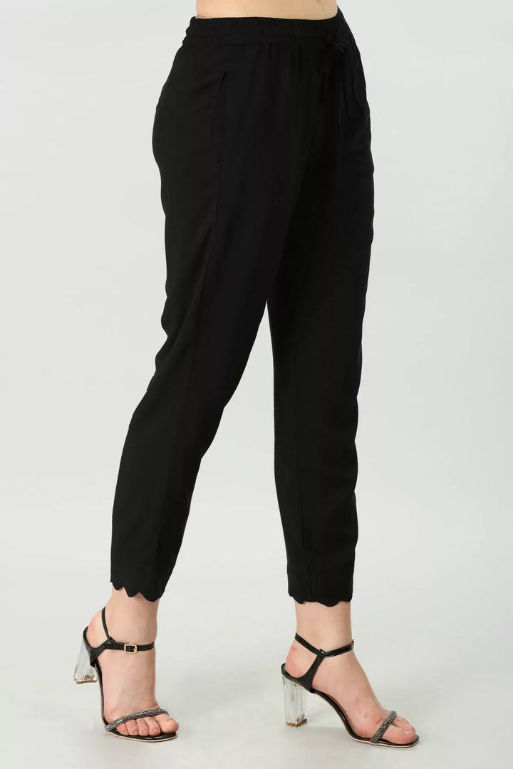 Black rayon Palazzo