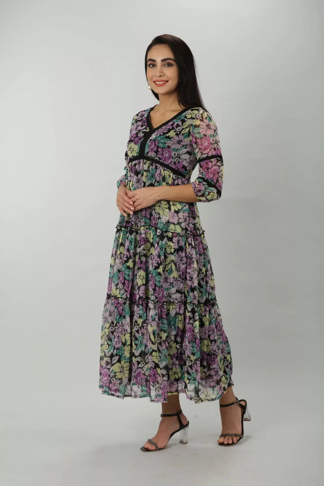 Purple Haze Chiffon Dress
