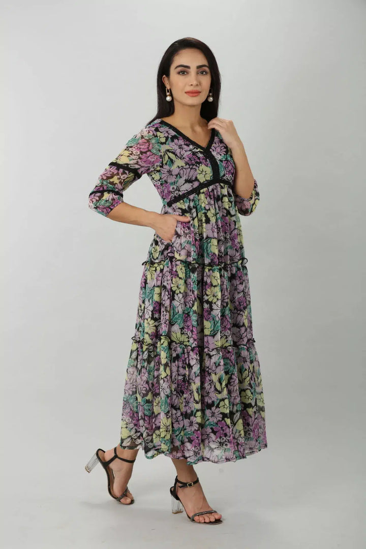 Purple Haze Chiffon Dress