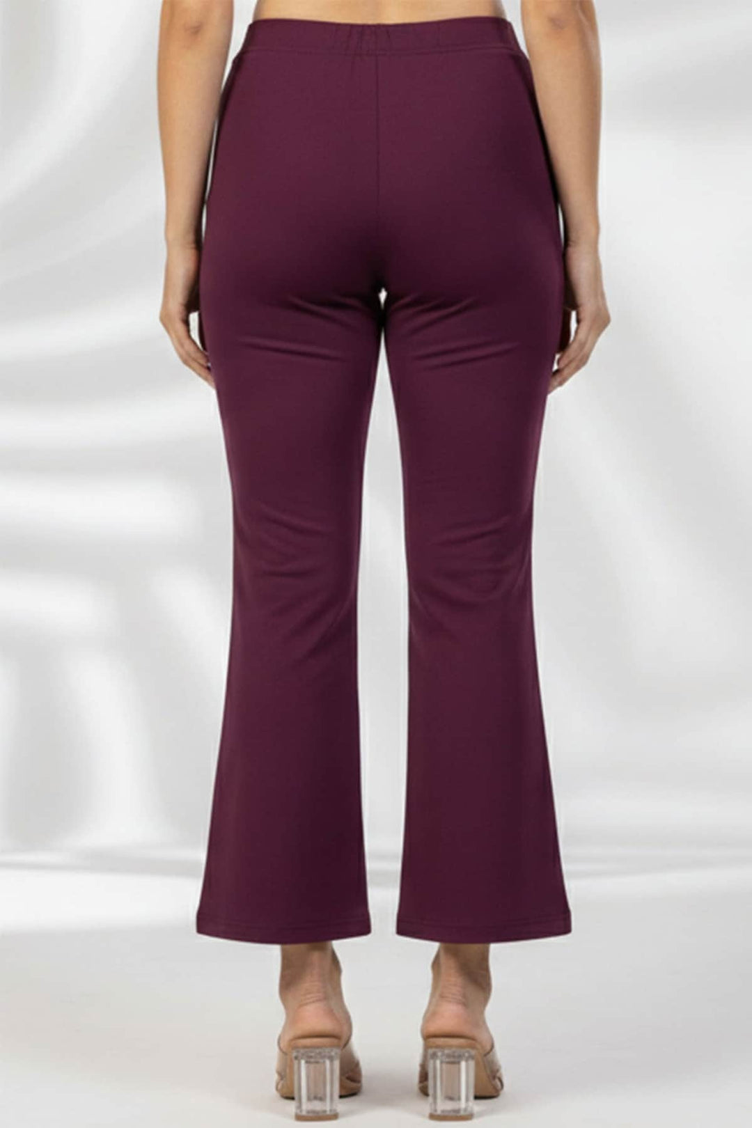 Wine Tencel Roma Spandex Pant