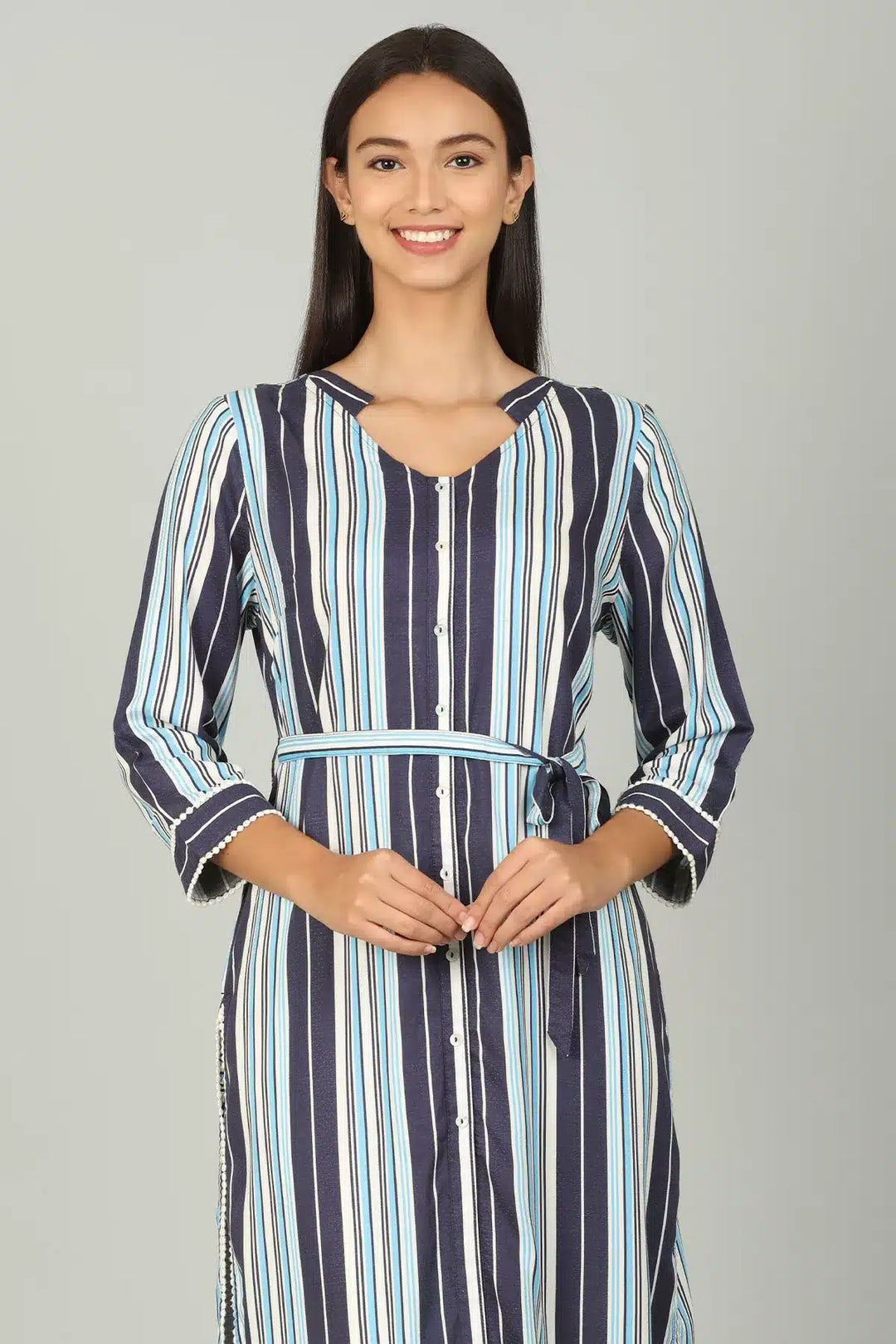 Blue Stripe Long Tunic