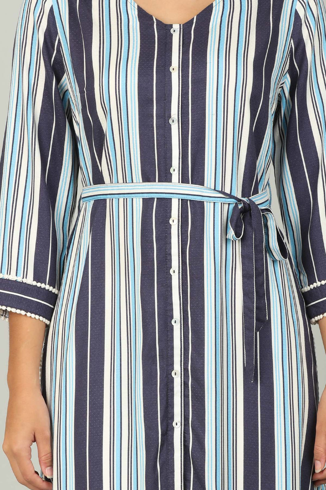 Blue Stripe Long Tunic