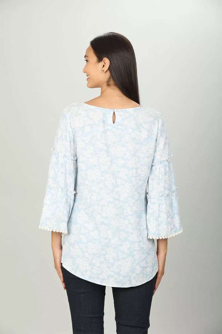 Embellished Yoke Top