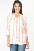 WHITE STRIPED SHIRT