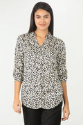 BLACK & WHITE PRINT SHIRT
