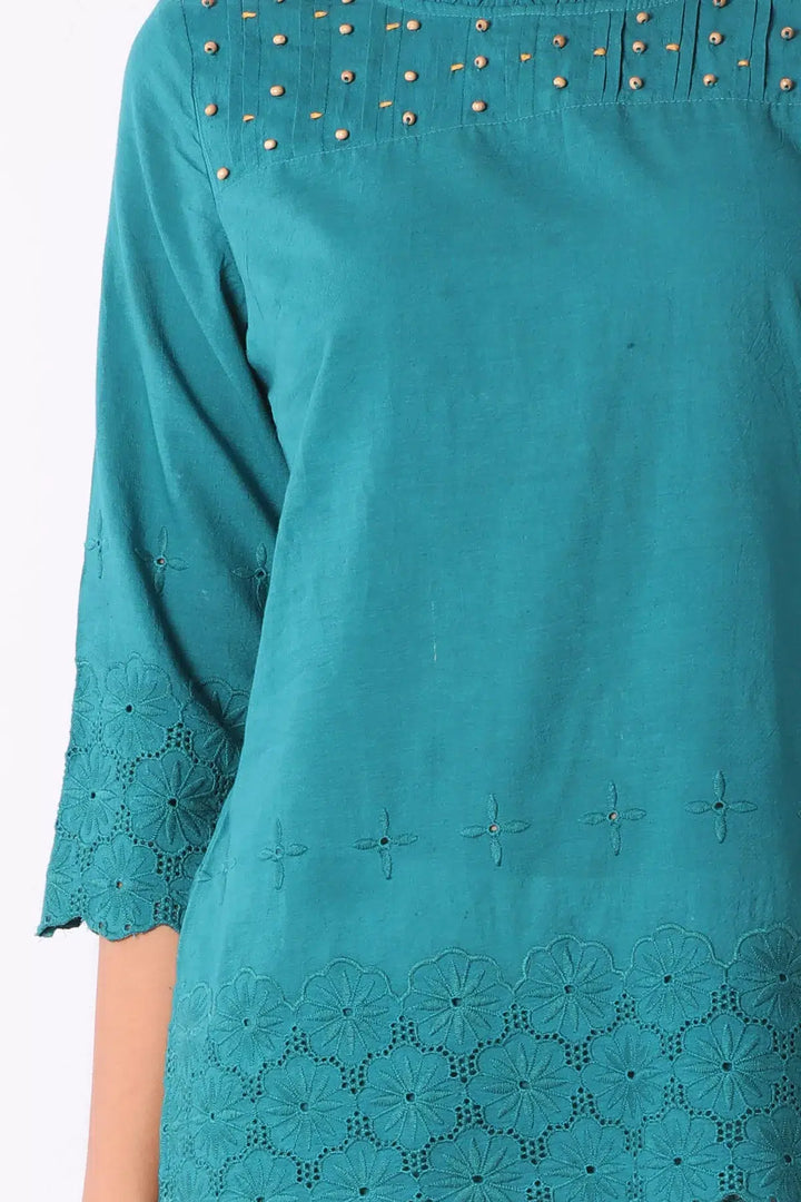 Dark Blue Cotton Top