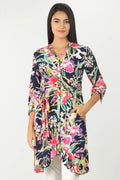 Blue rayon printed Tunic