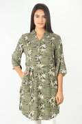 Sage Green rayon printed Tunic