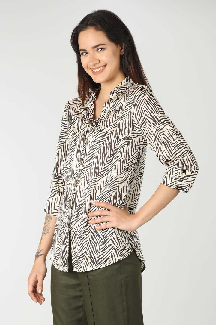 Off-White Animal Print Shirt