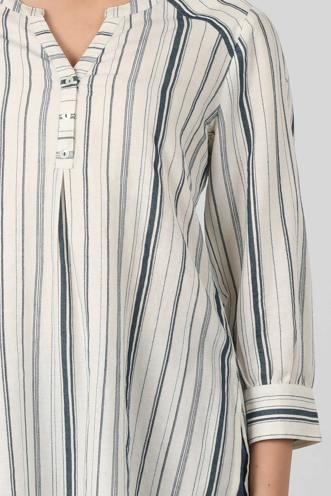 Off White Stripes Cotton Shirt