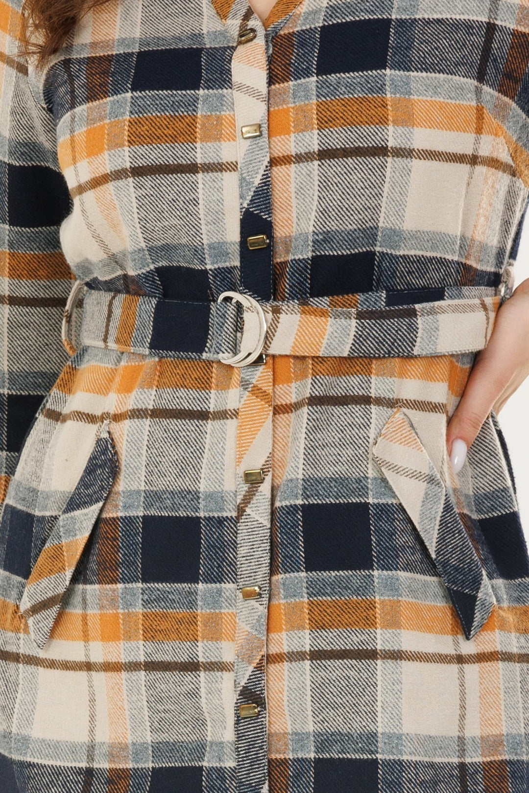 Winter Tunic in Blue Check