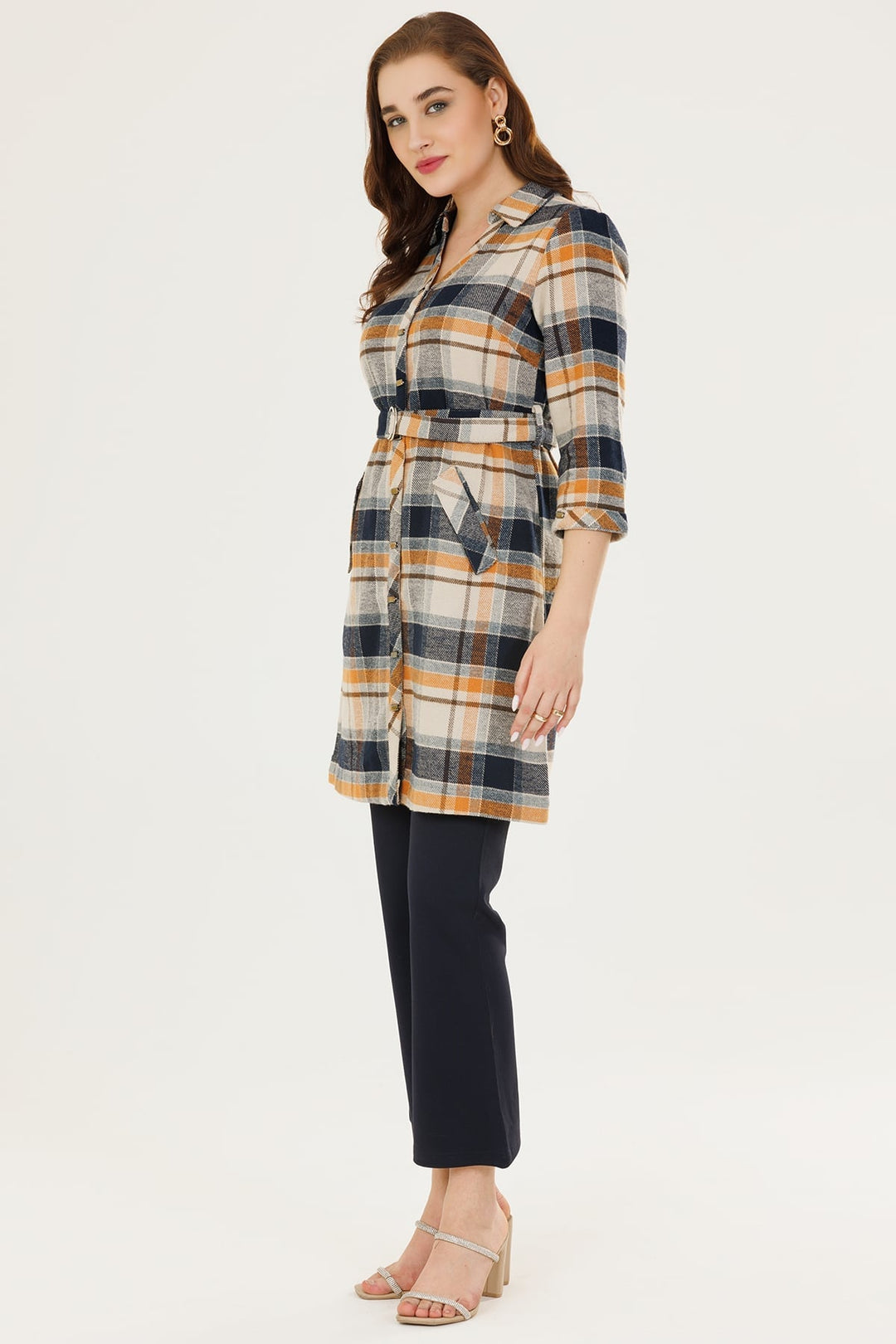 Winter Tunic in Blue Check