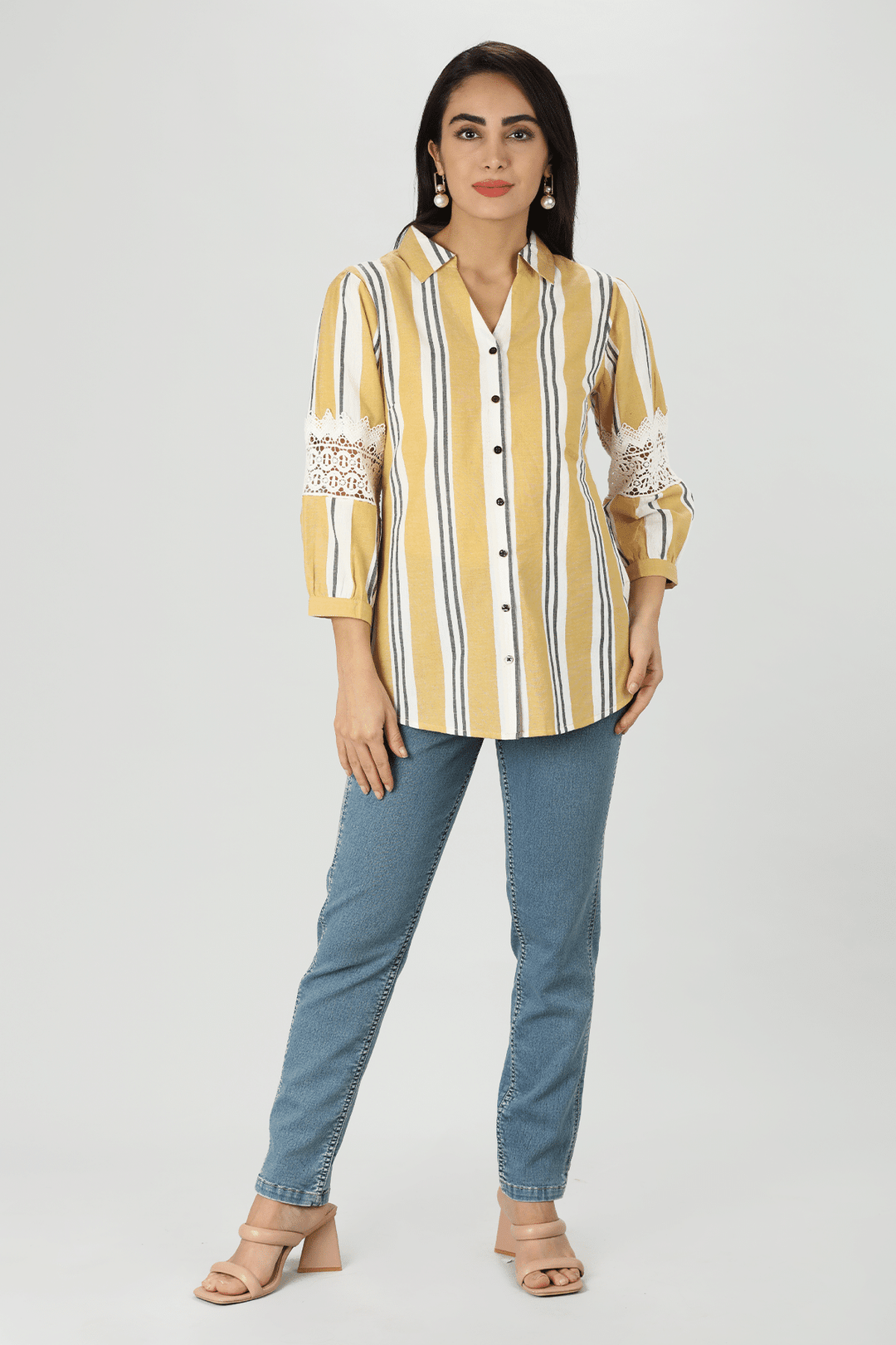 Striped Collared Shirt