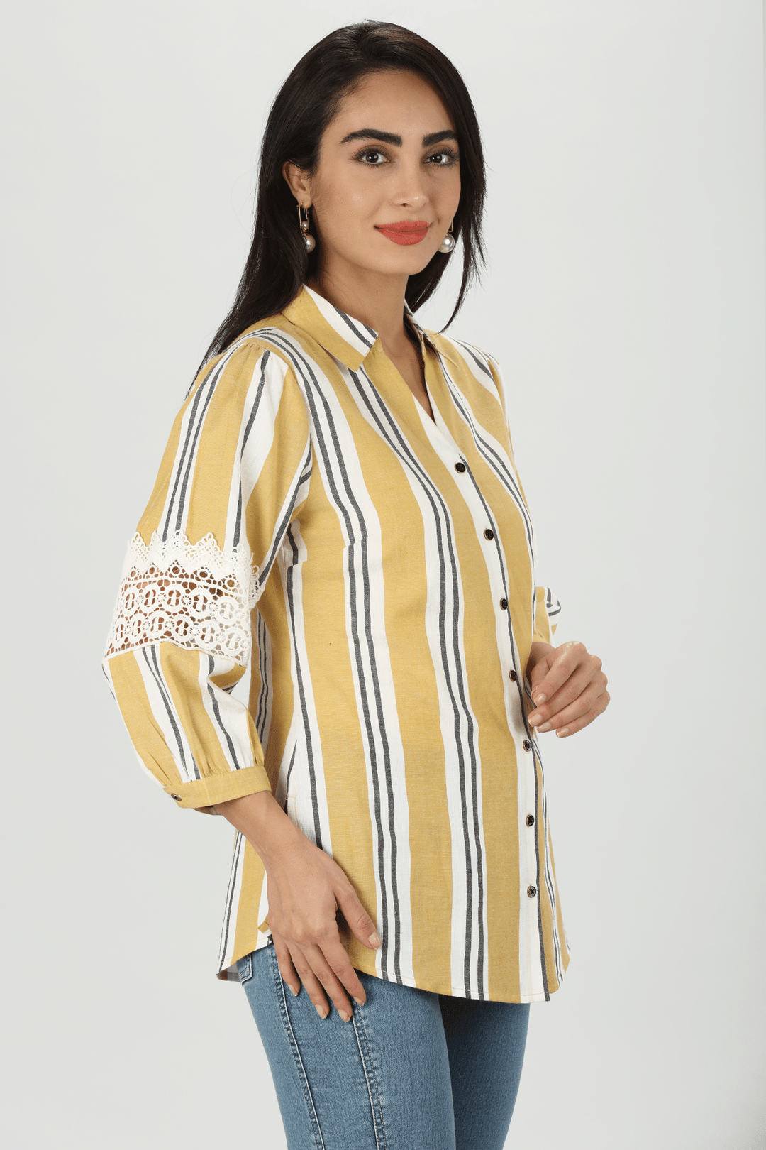 Striped Collared Shirt