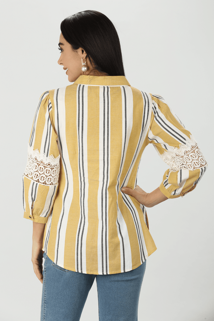 Striped Collared Shirt