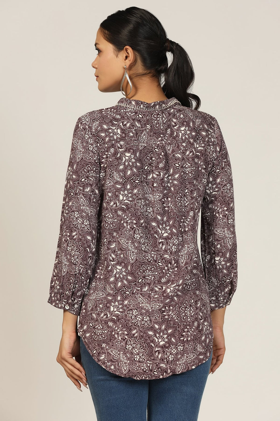 Vibrant Purple Printed Shirt