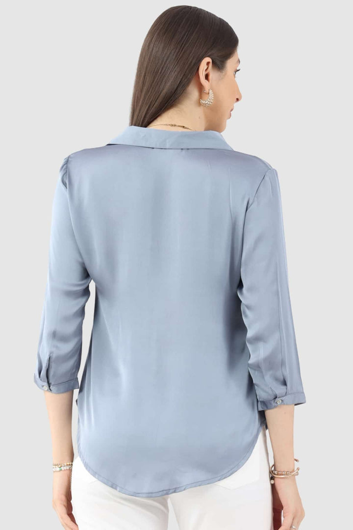 Grey Collared Shirt