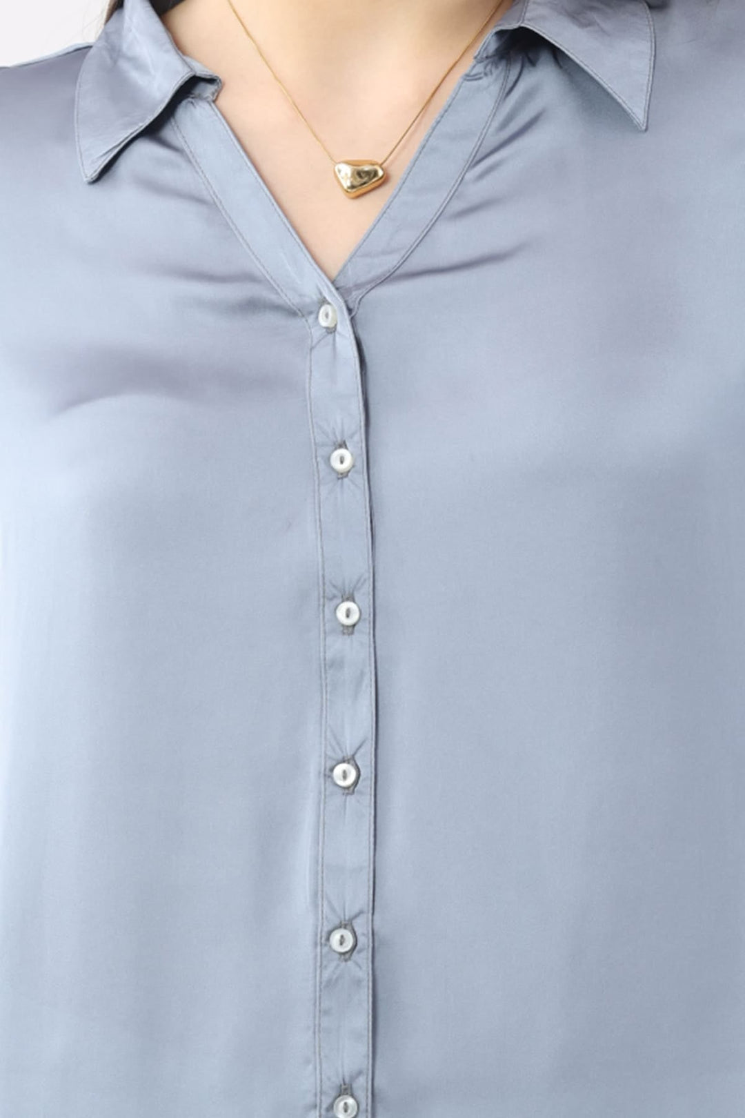 Grey Collared Shirt