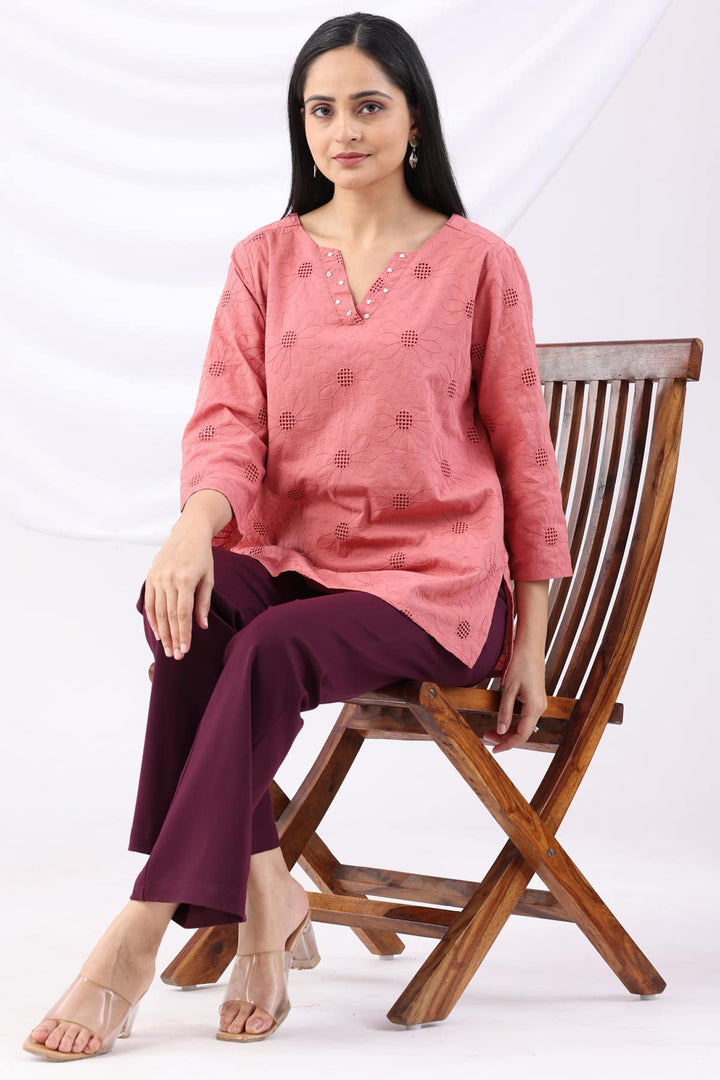 Wine Tencel Roma Spandex Pant