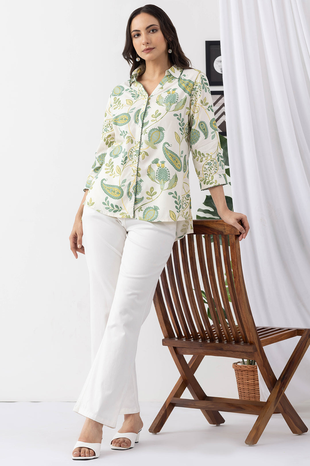 Bell Fit White Denim Jeans