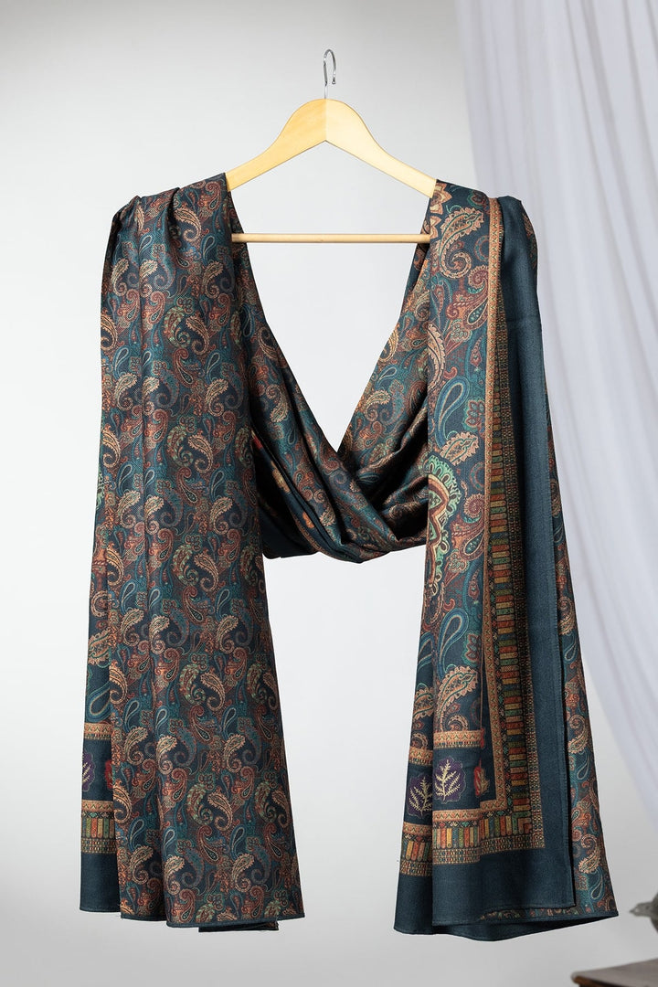 Teal Pashmina Dupatta