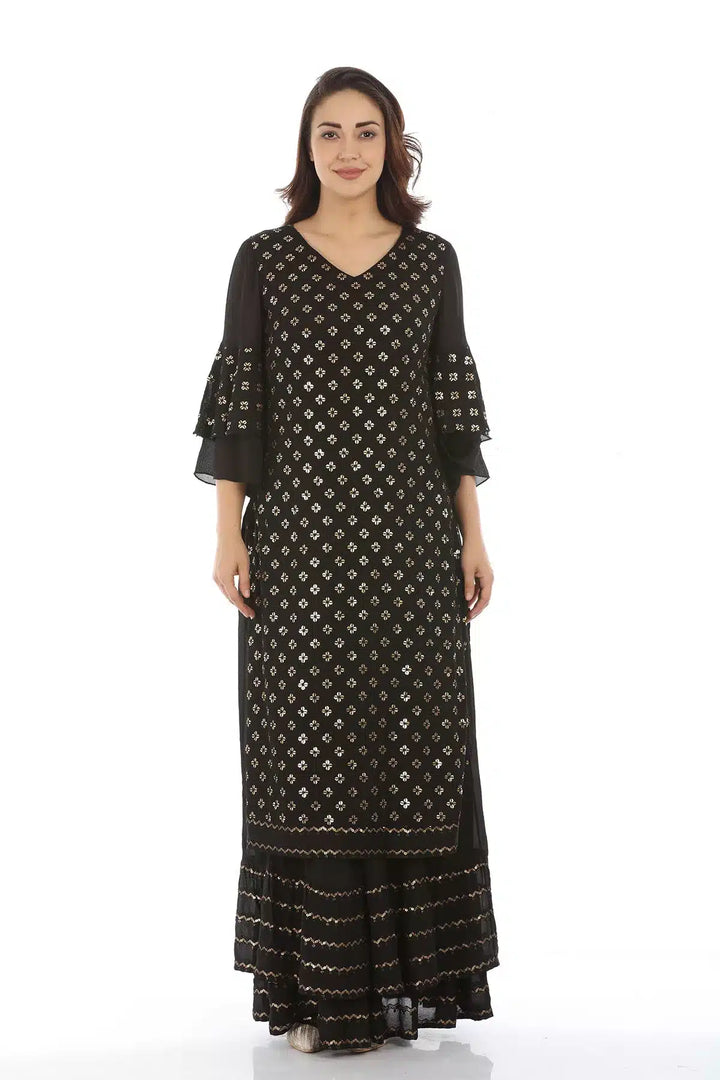 Black ENSEMBLE DUPATTA