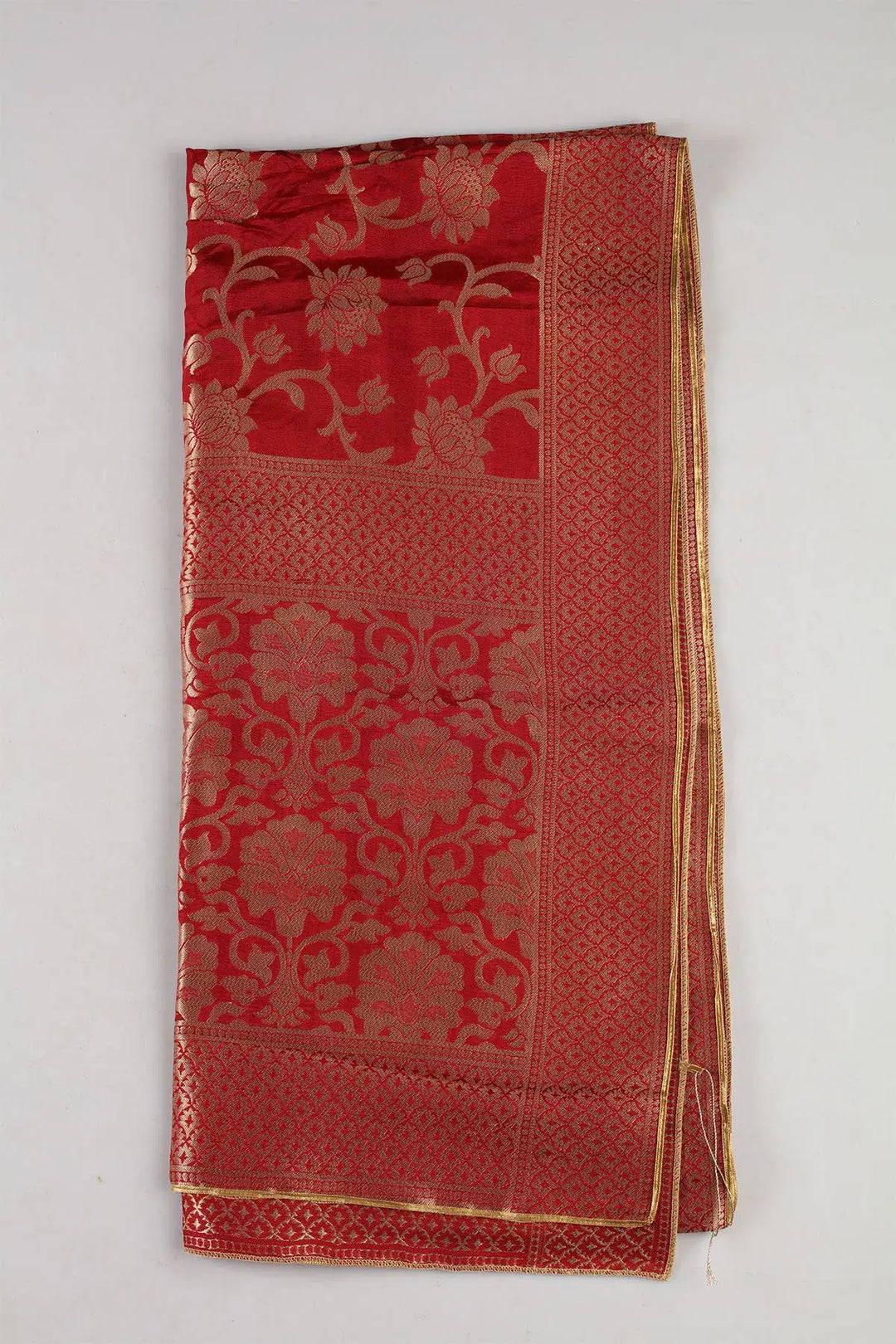 Red Ensemble Silk Dupatta