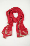 Red Embelished Dupatta