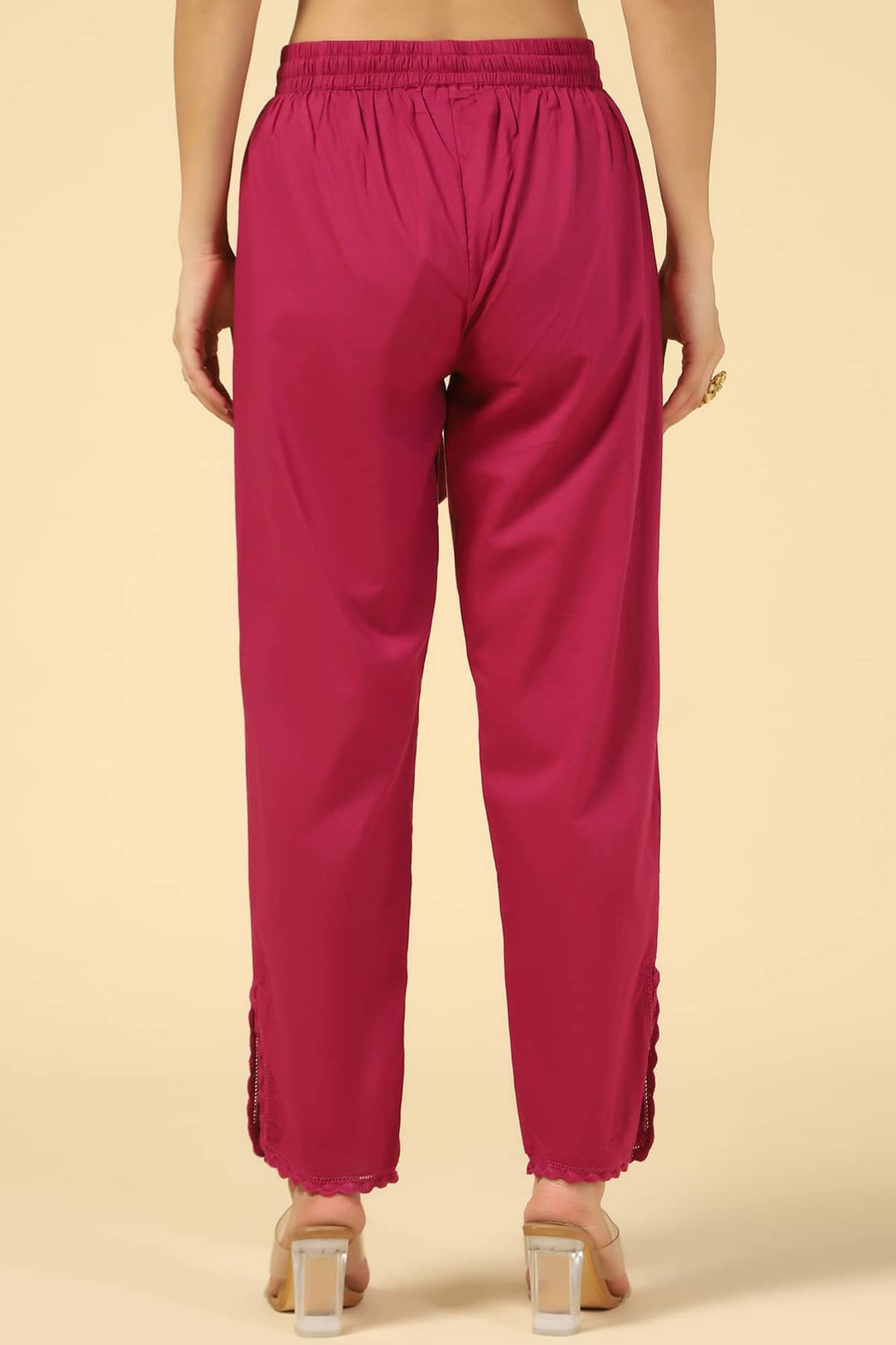 Burgundy Cambric Palazzo