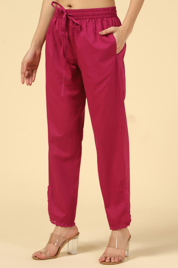 Burgundy Cambric Palazzo