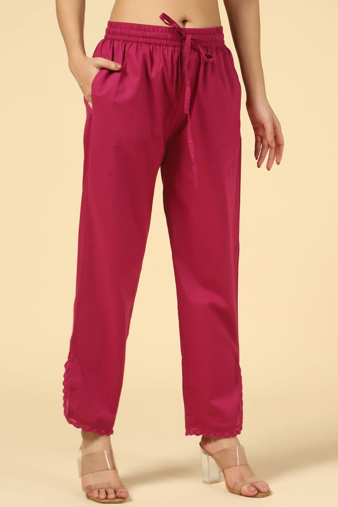Burgundy Cambric Palazzo