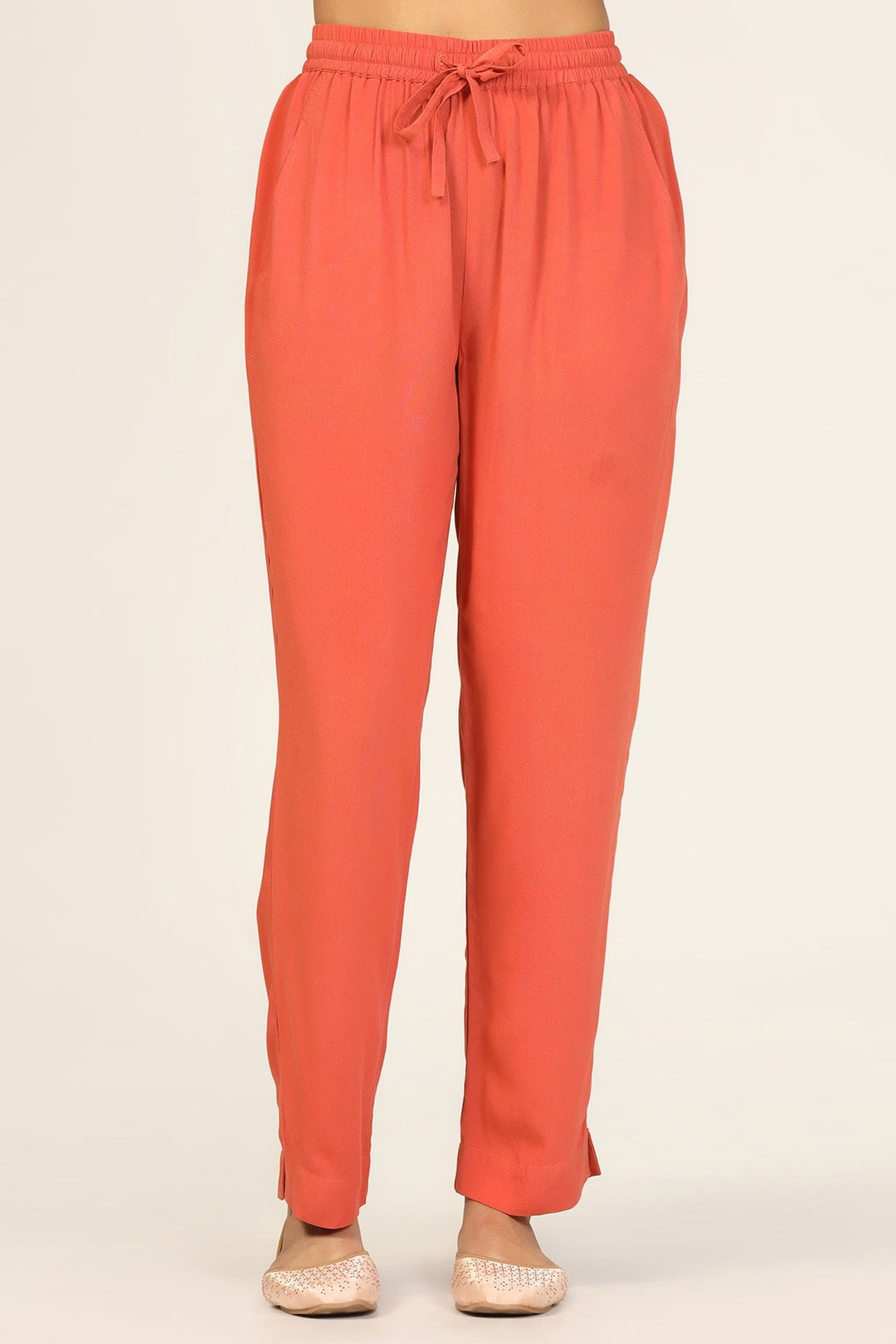 Rust Rayon Viscose Palazzo