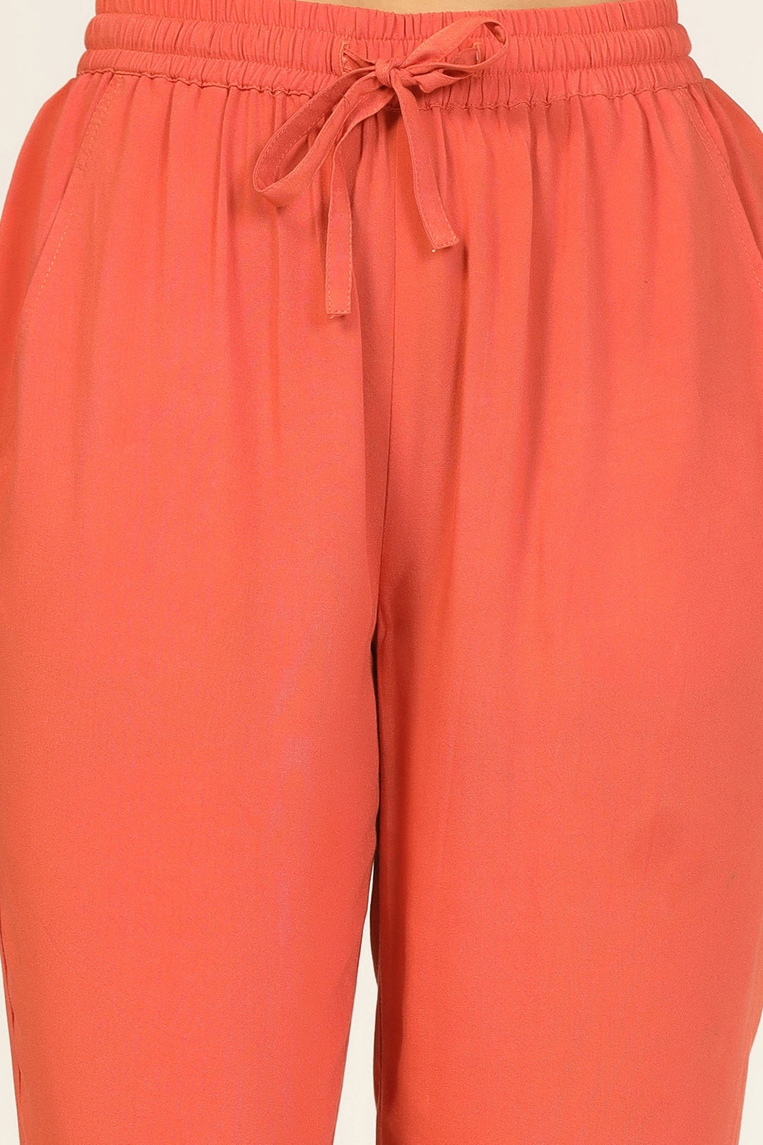 Rust Rayon Viscose Palazzo