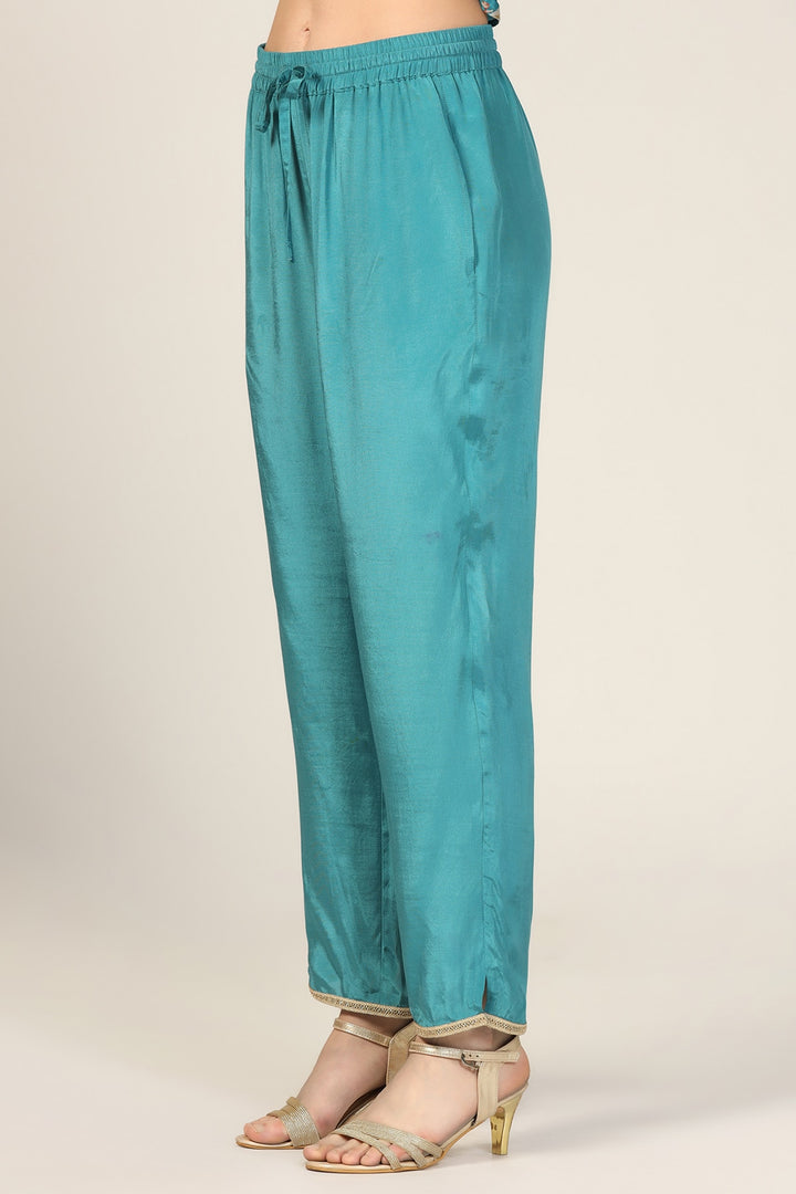 Blue Breeze Solid Palazzo