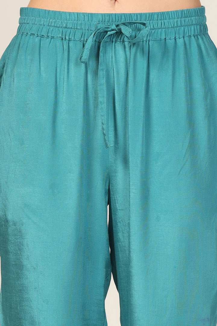 Blue Breeze Solid Palazzo
