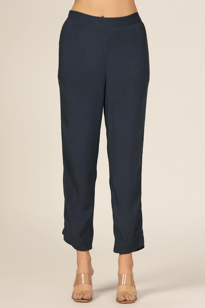 Azure Rayon Regular Fit Palazzo