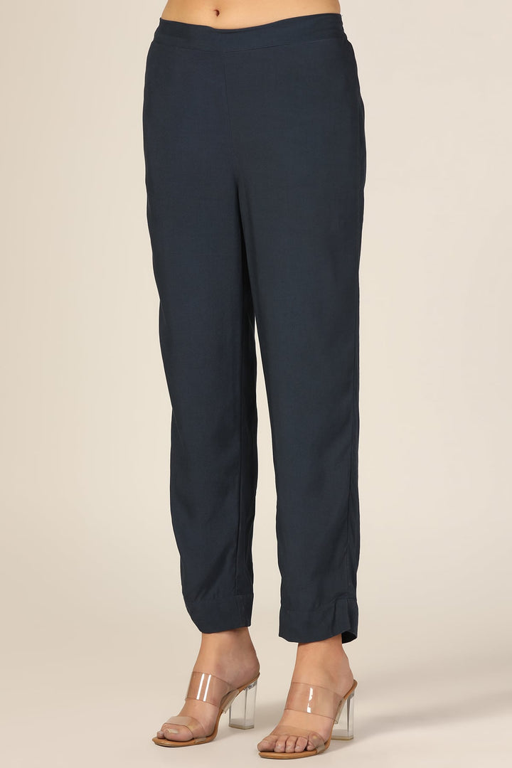 Azure Rayon Regular Fit Palazzo