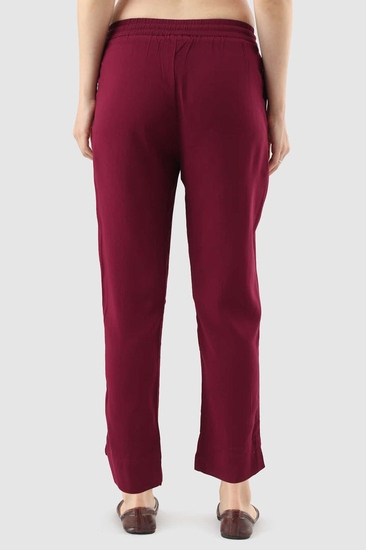 Magenta Rayon Palazzo