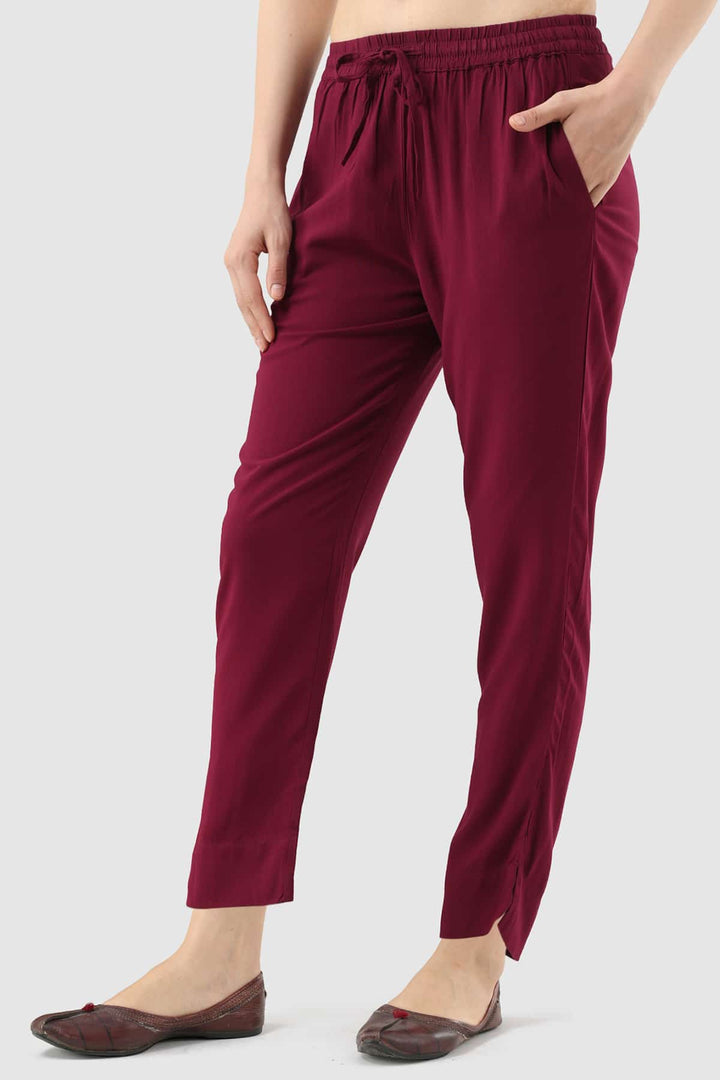 Magenta Rayon Palazzo