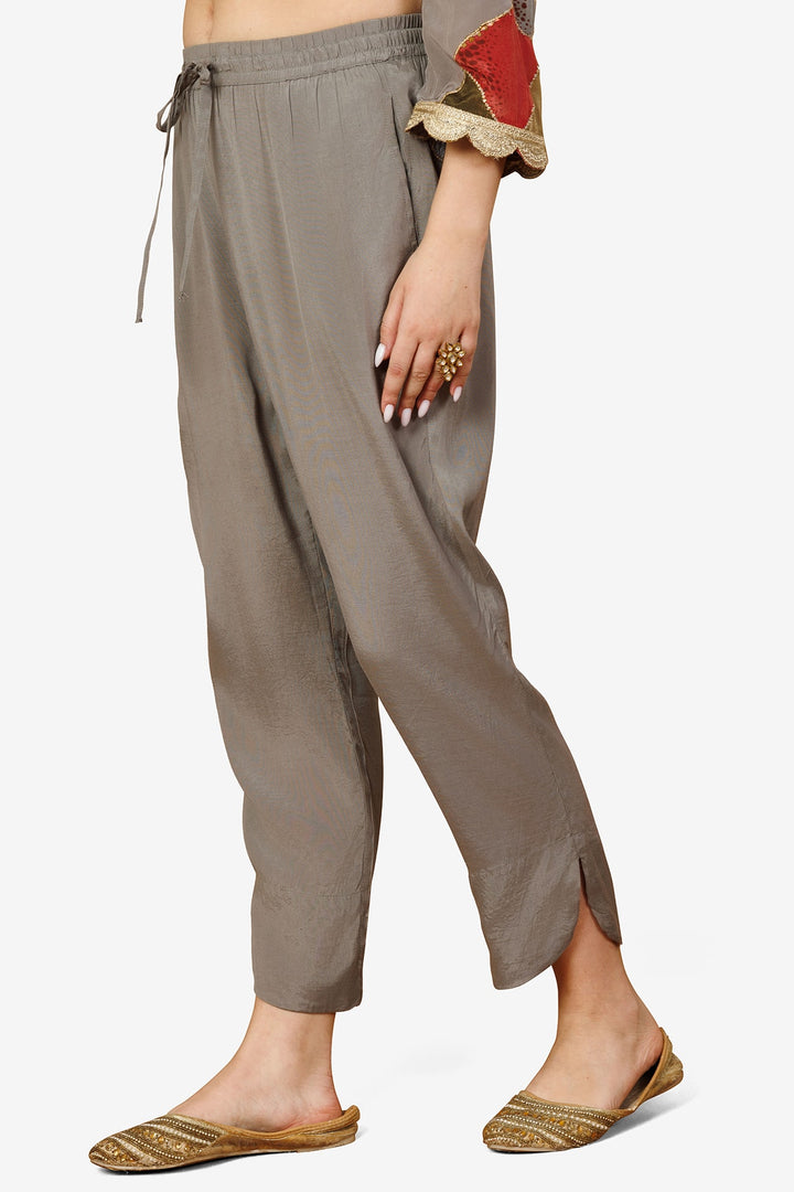 Elegant Grey Shantoon Palazzo