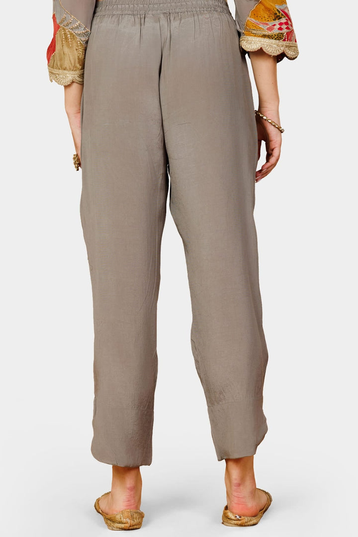Elegant Grey Shantoon Palazzo