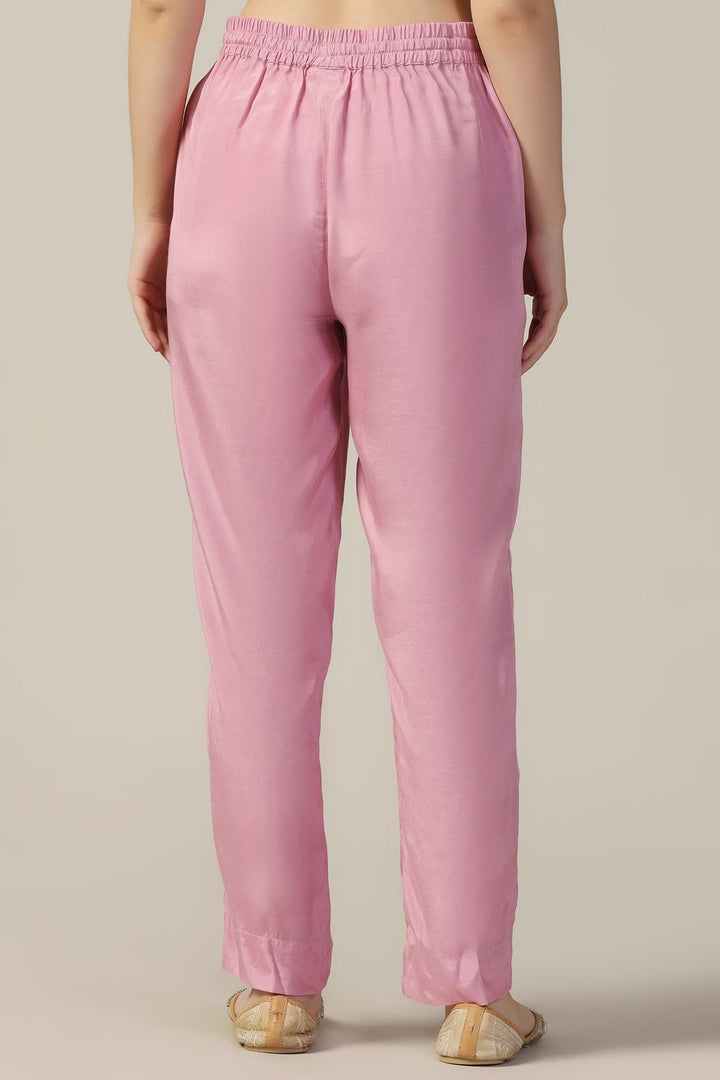 Onion Colour Solid Shantoon Palazzo