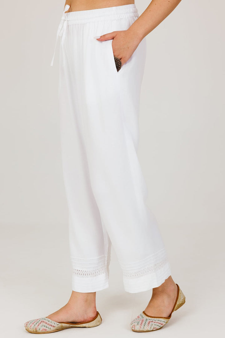 White Lace Winter Palazzo