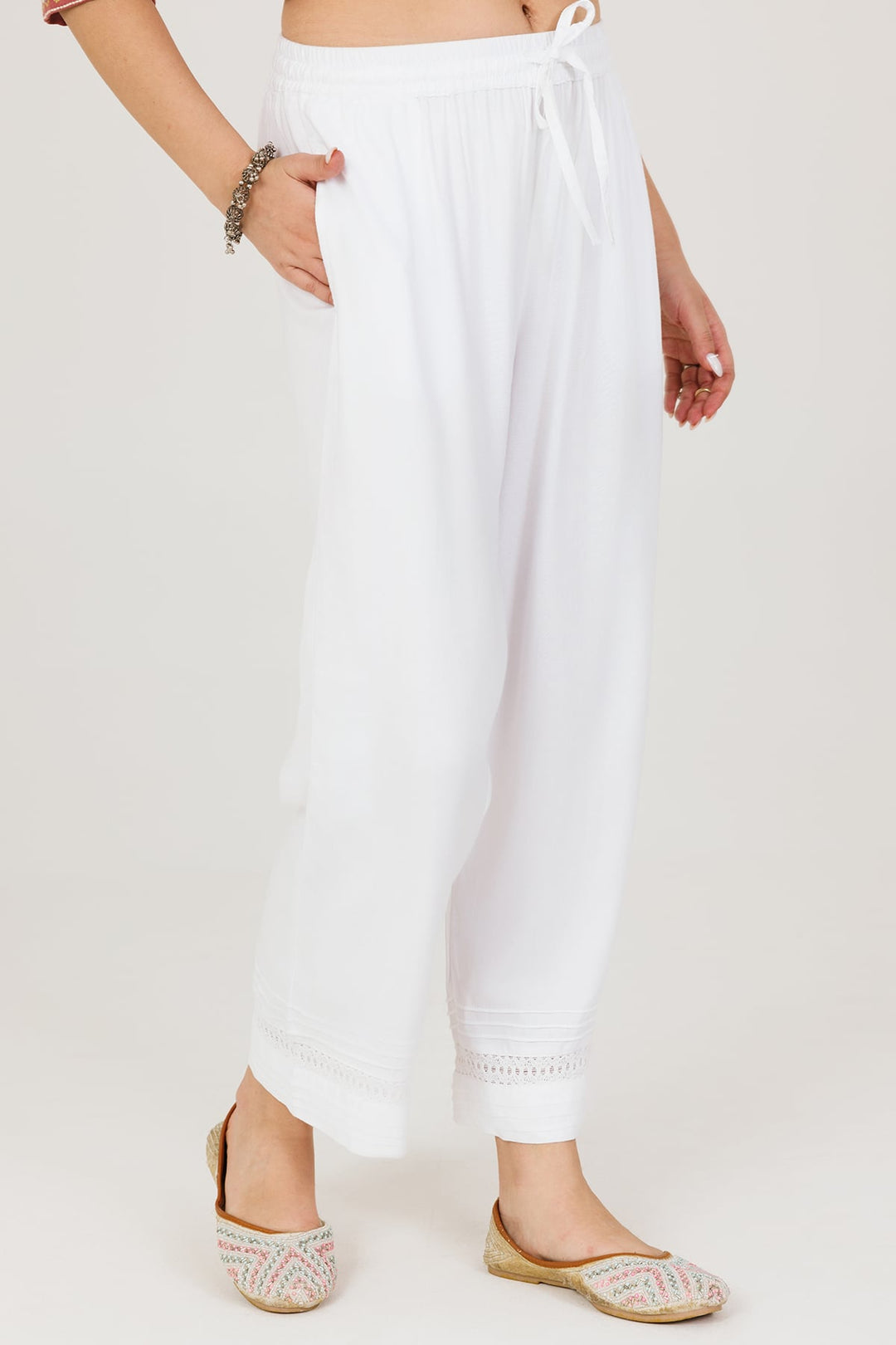 White Lace Winter Palazzo